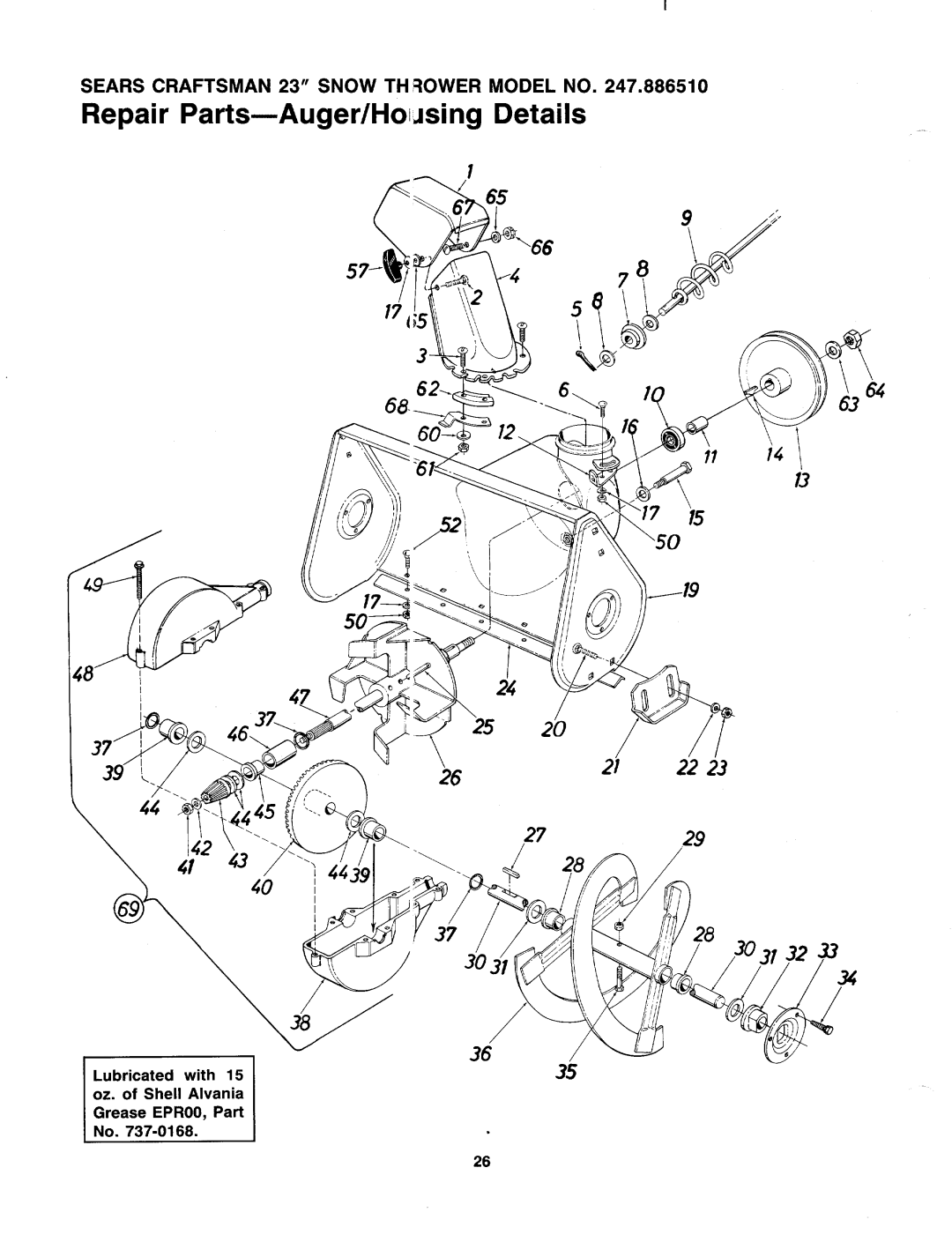 Sears 247 886510 manual 