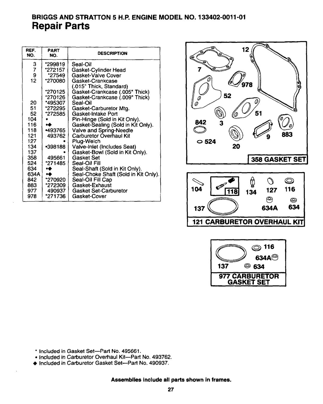 Sears 247.34625 owner manual 883, 134 