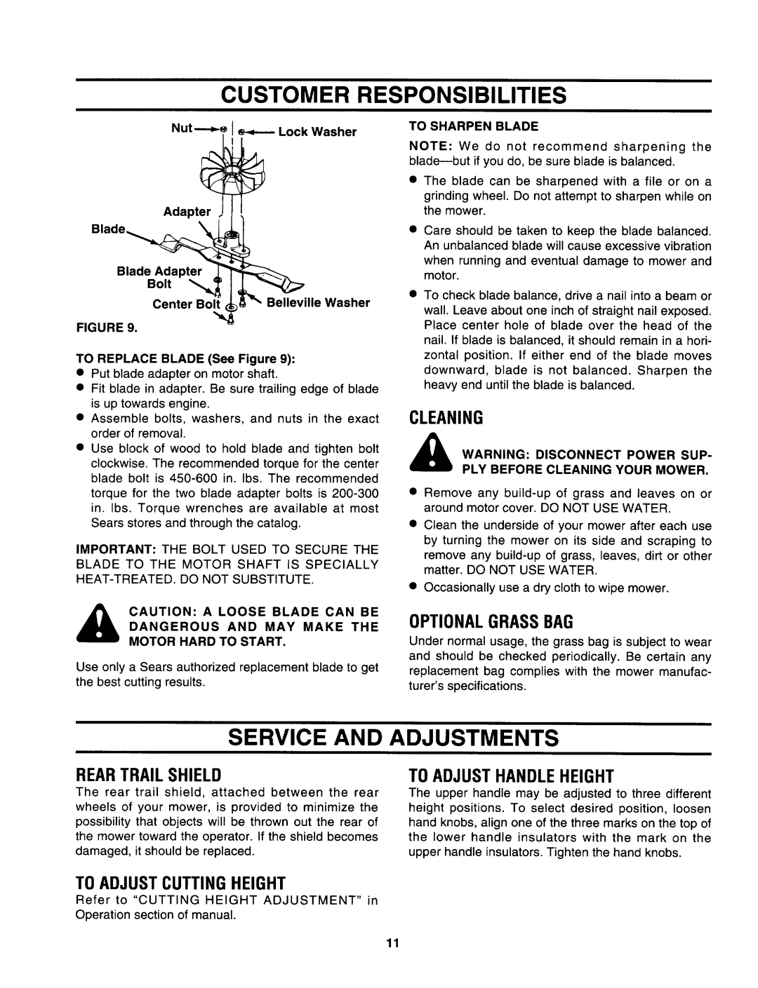 Sears 247.370291 manual 