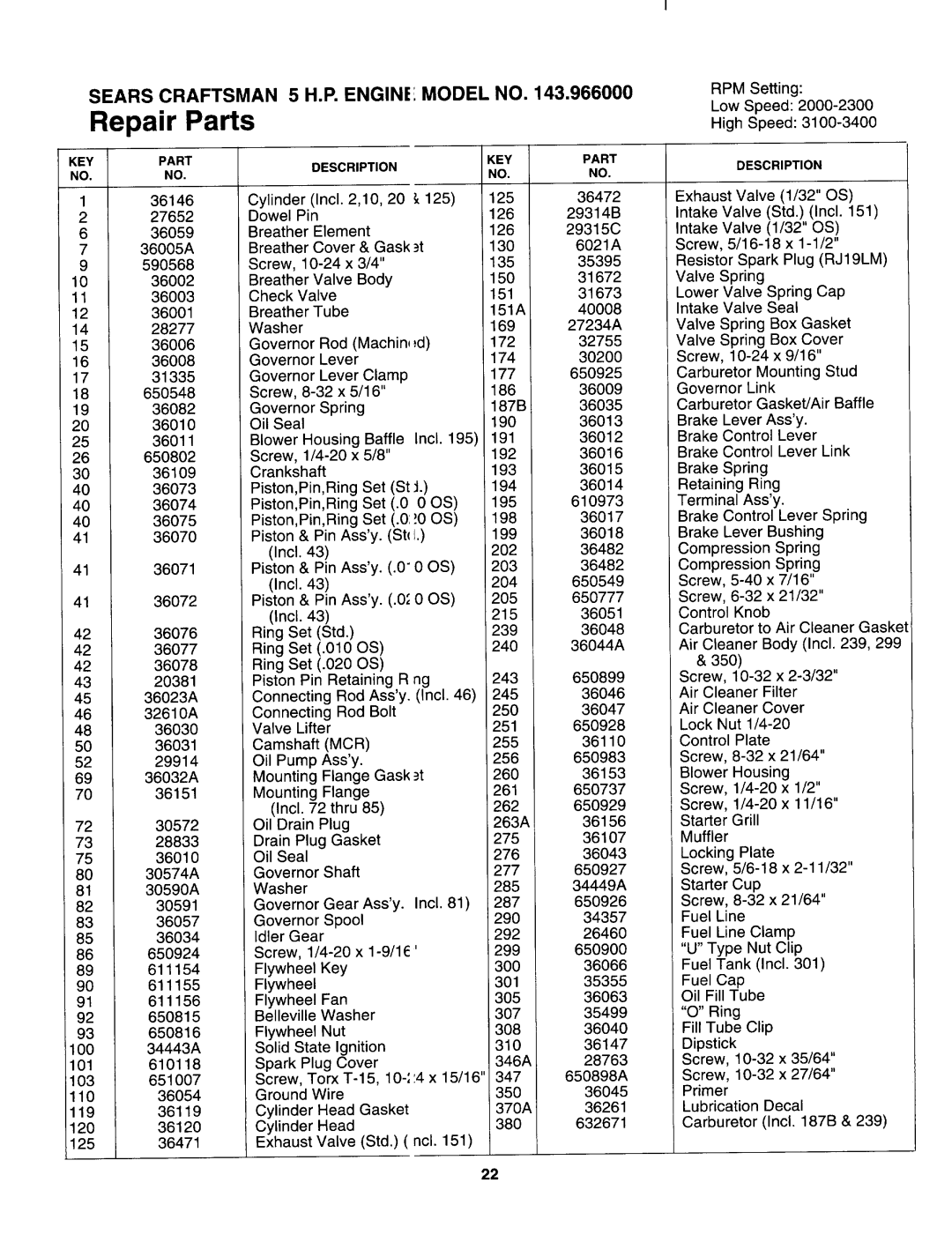 Sears 247.37638 manual 