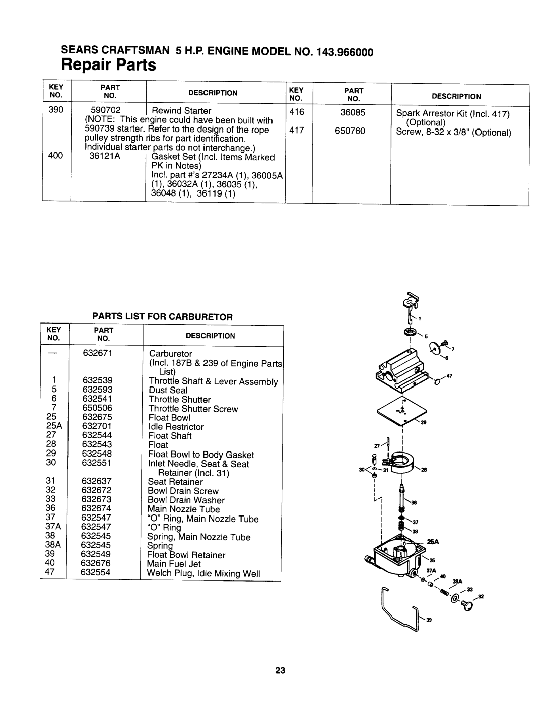 Sears 247.37638 manual 