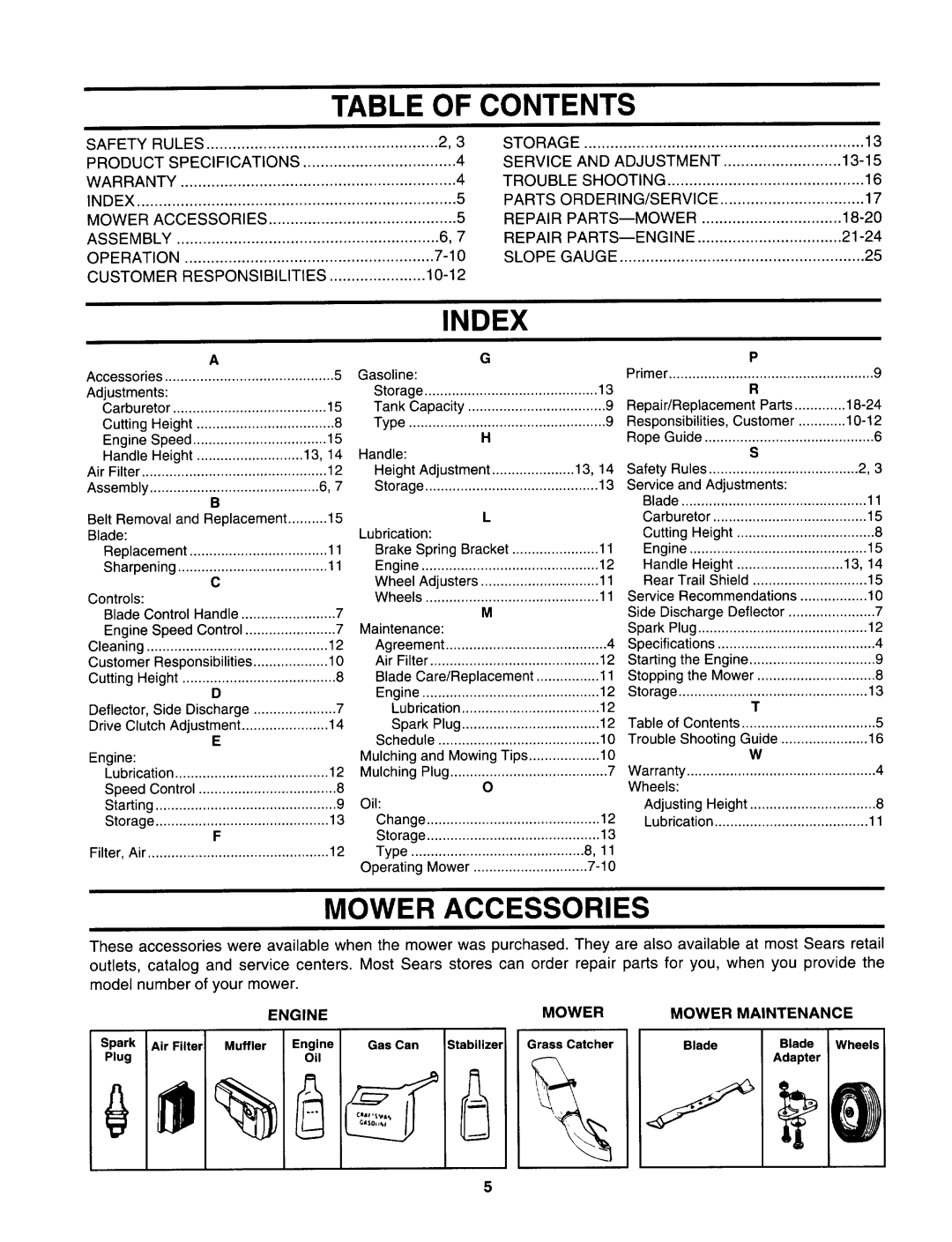 Sears 247.37638 manual 