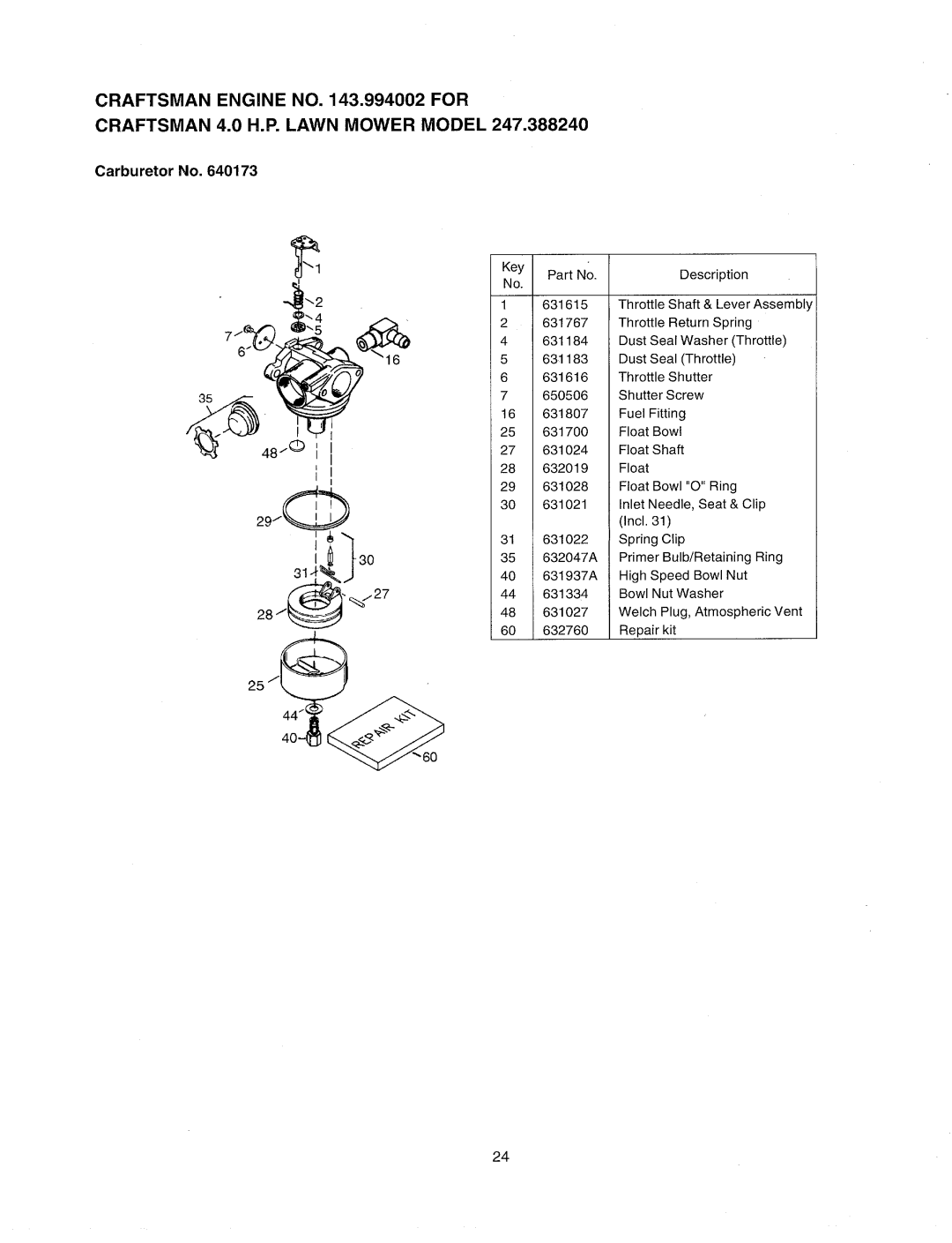 Sears 247.38824 manual 