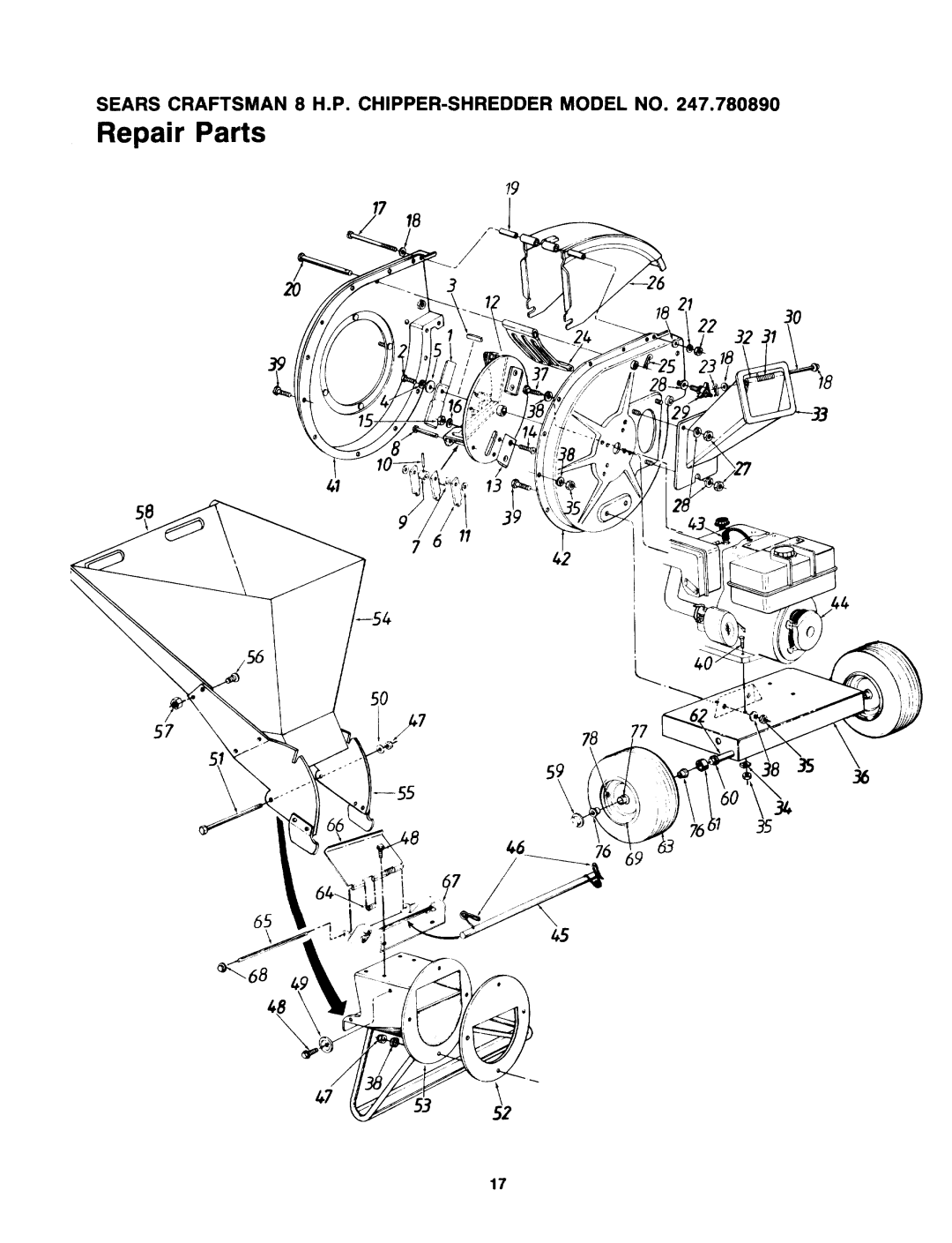 Sears 247.78089 manual 