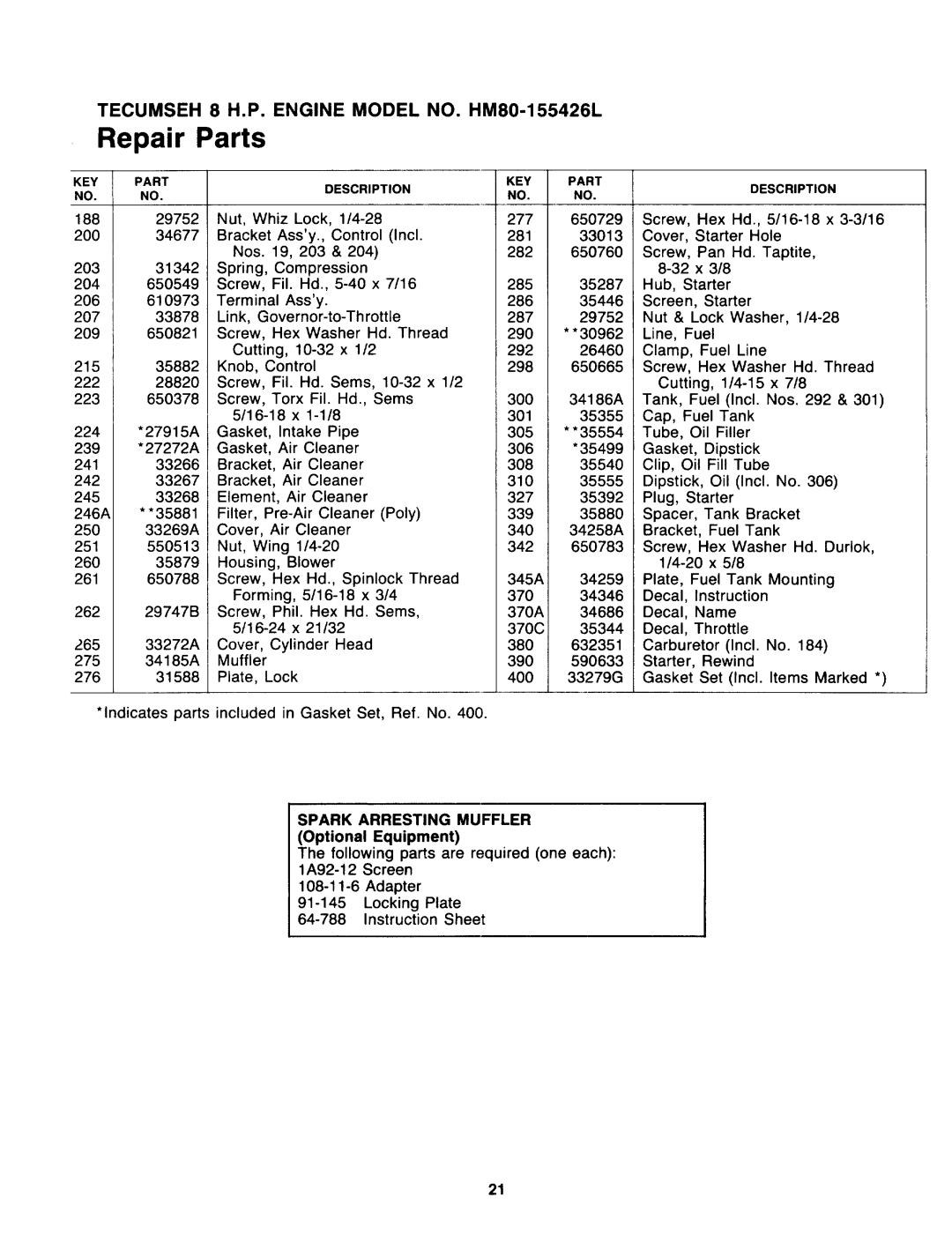 Sears 247.78089 manual 