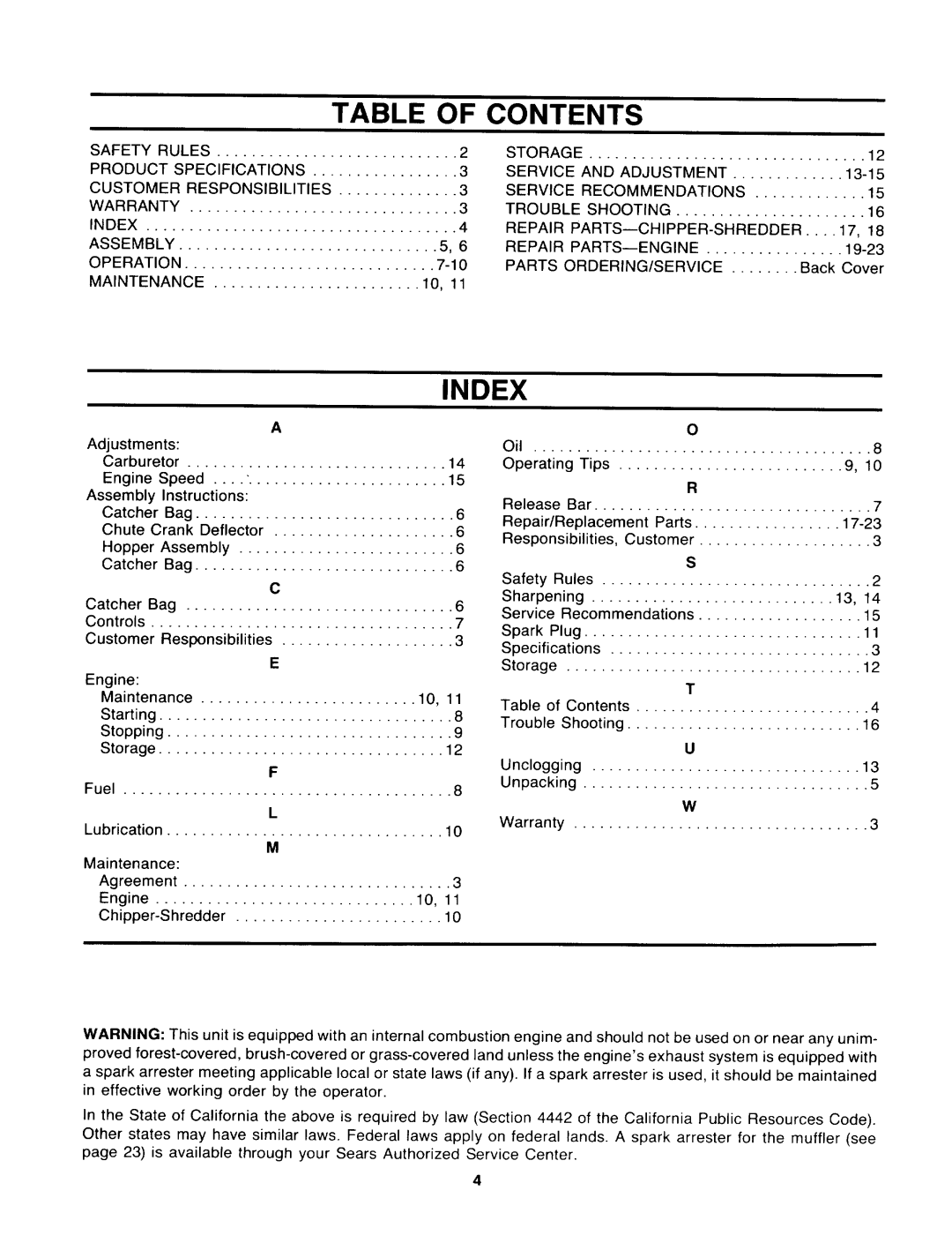 Sears 247.797851 manual 