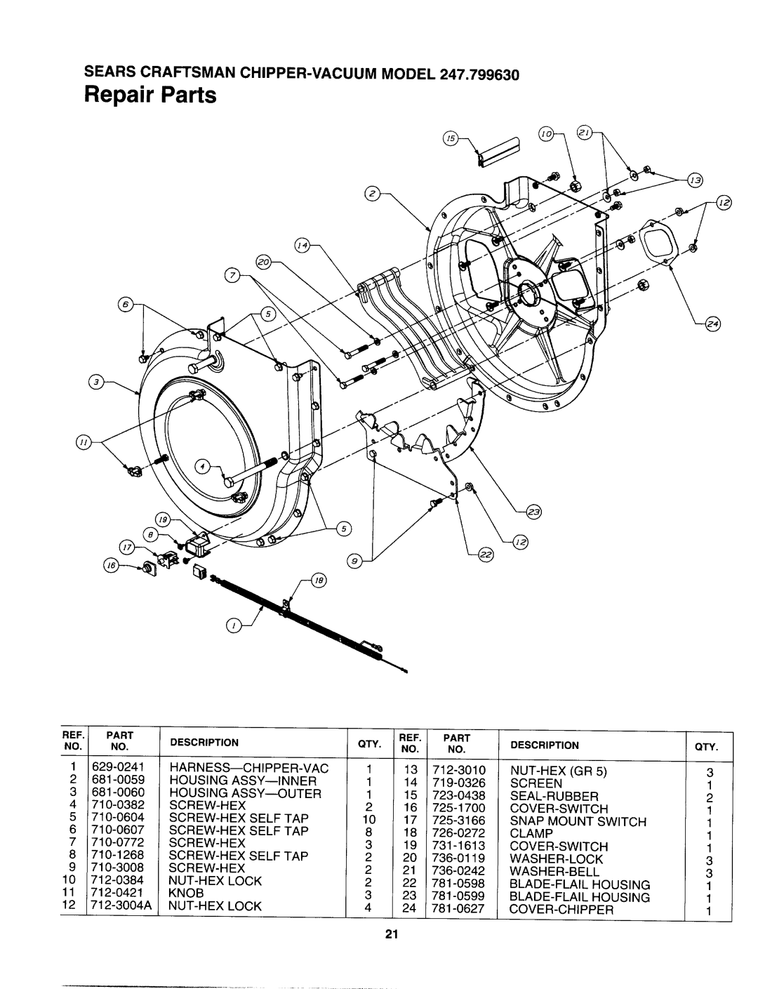 Sears 247.79963 manual 