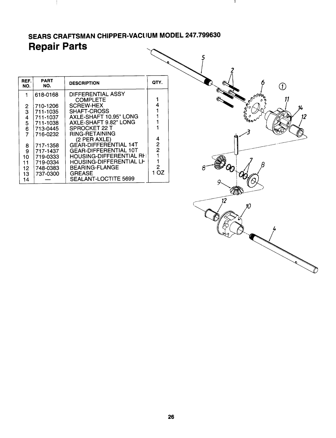 Sears 247.79963 manual 