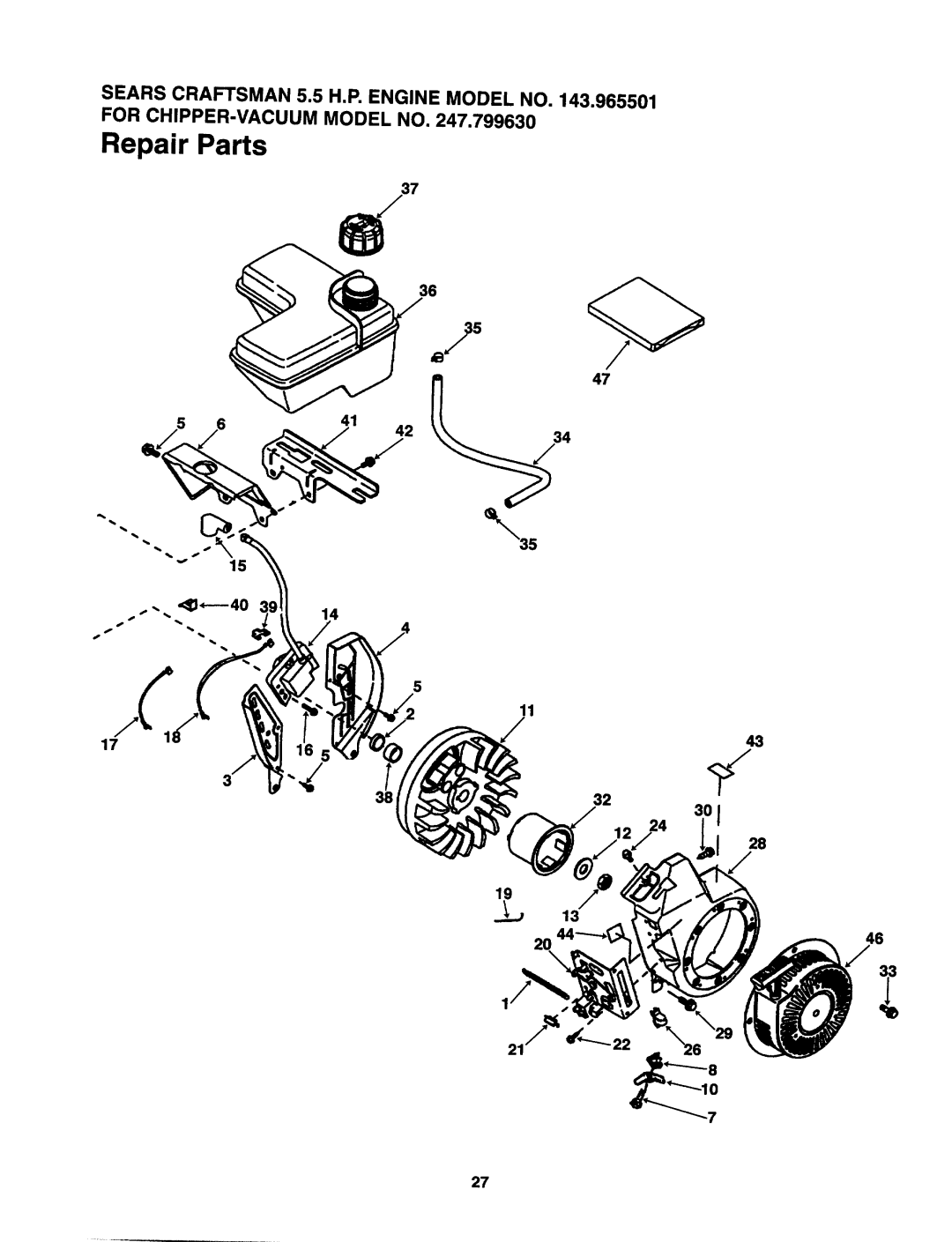 Sears 247.79963 manual 