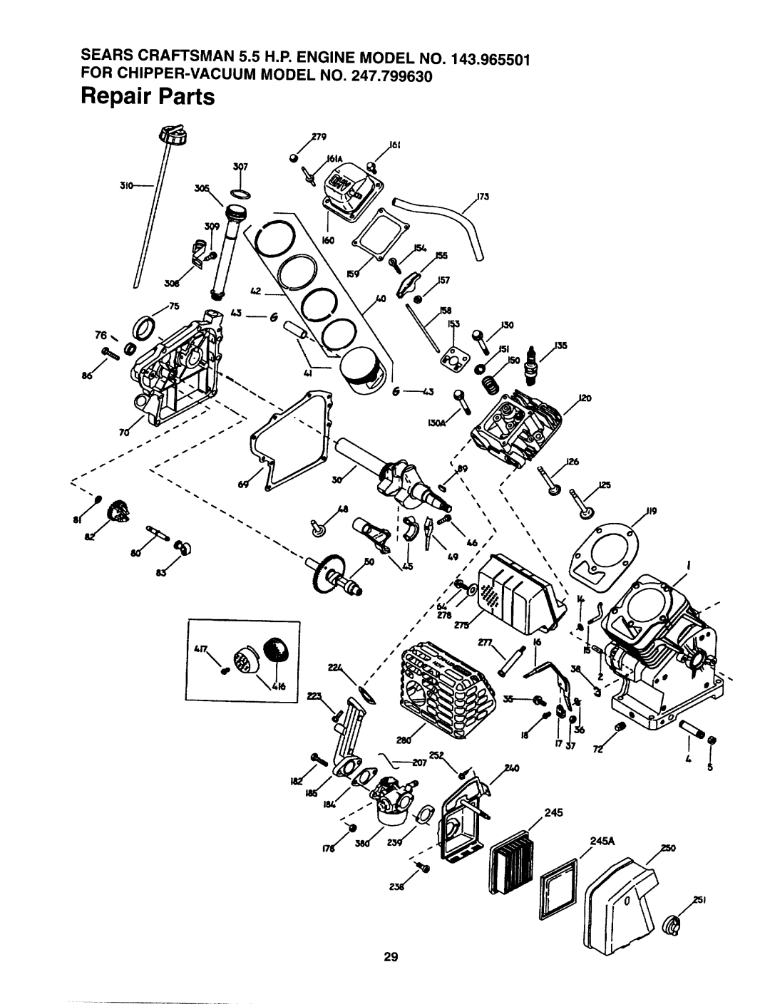 Sears 247.79963 manual 