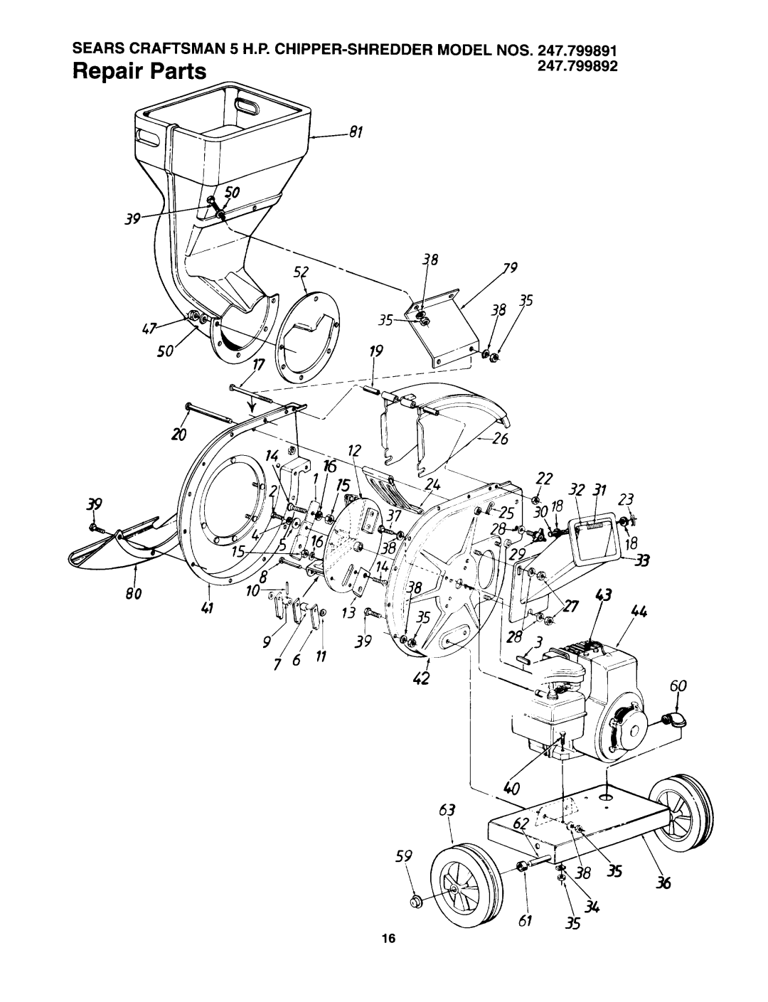 Sears 247.799891 manual 