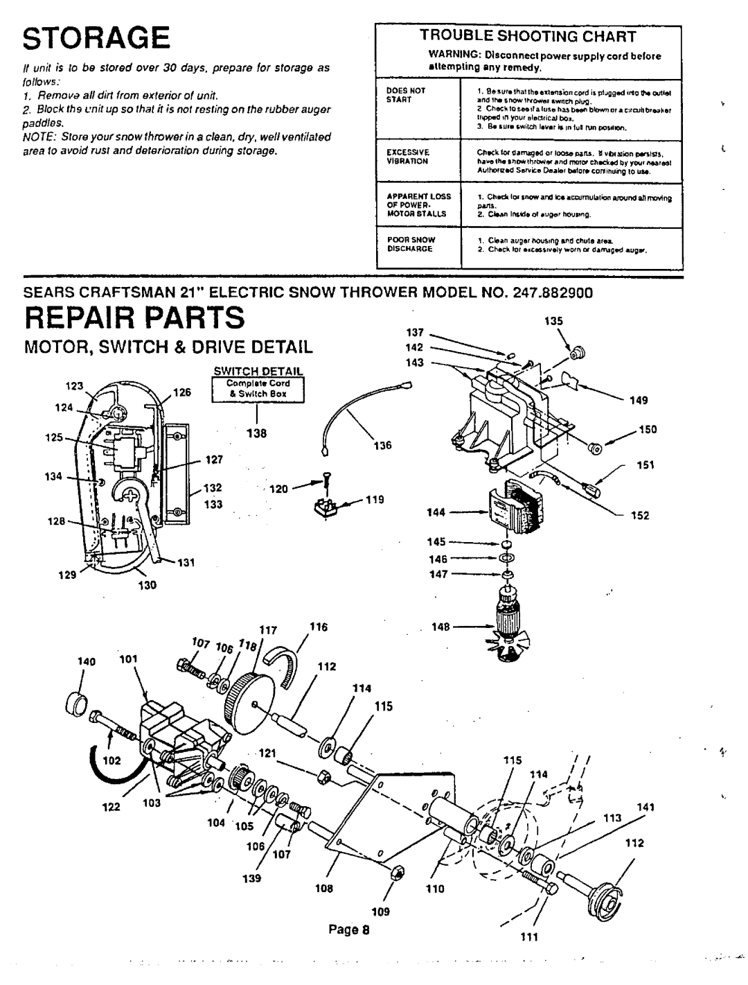 Sears 247.8829 manual 