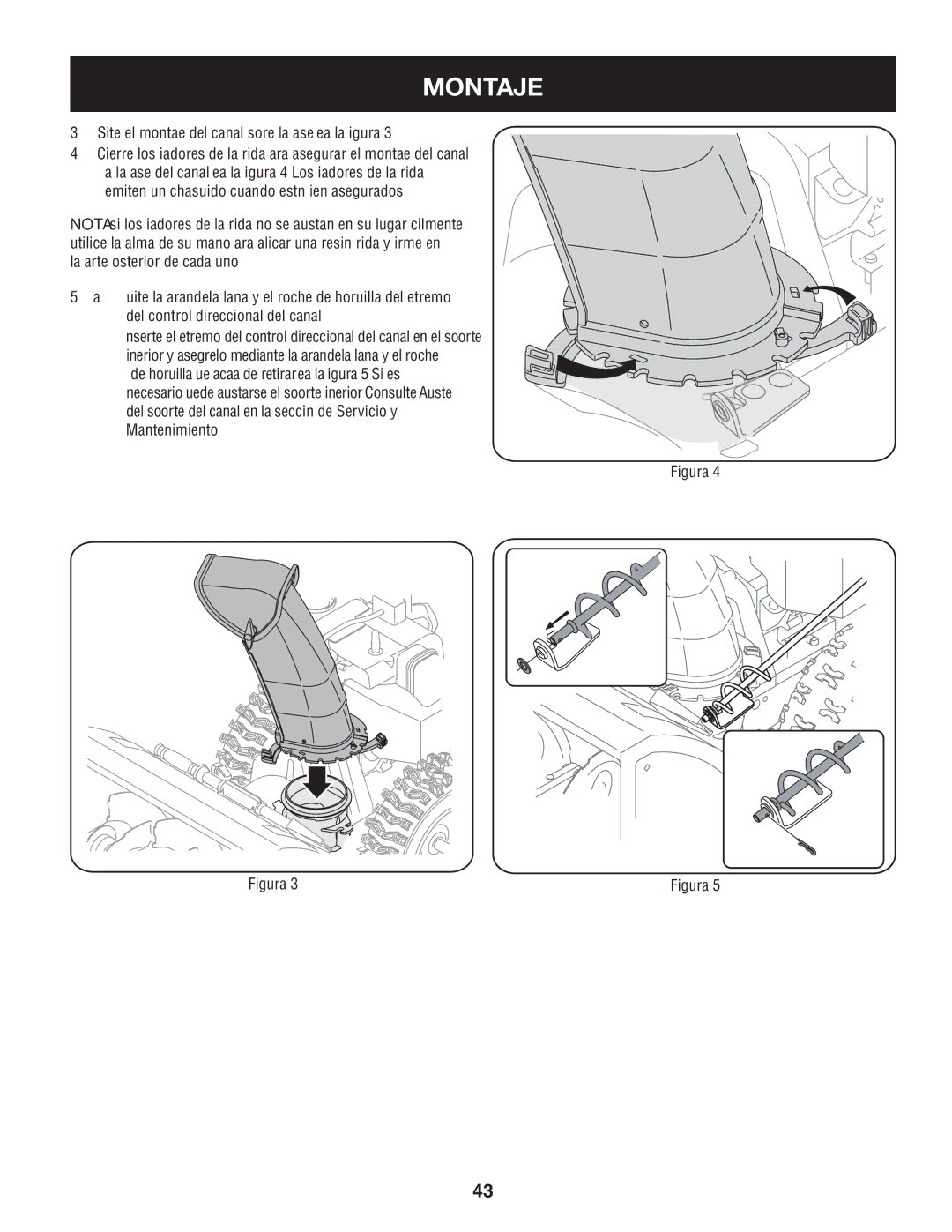 Sears 247.88355 operating instructions Sitúe el montaje del canal sobre la base. Vea la figura 