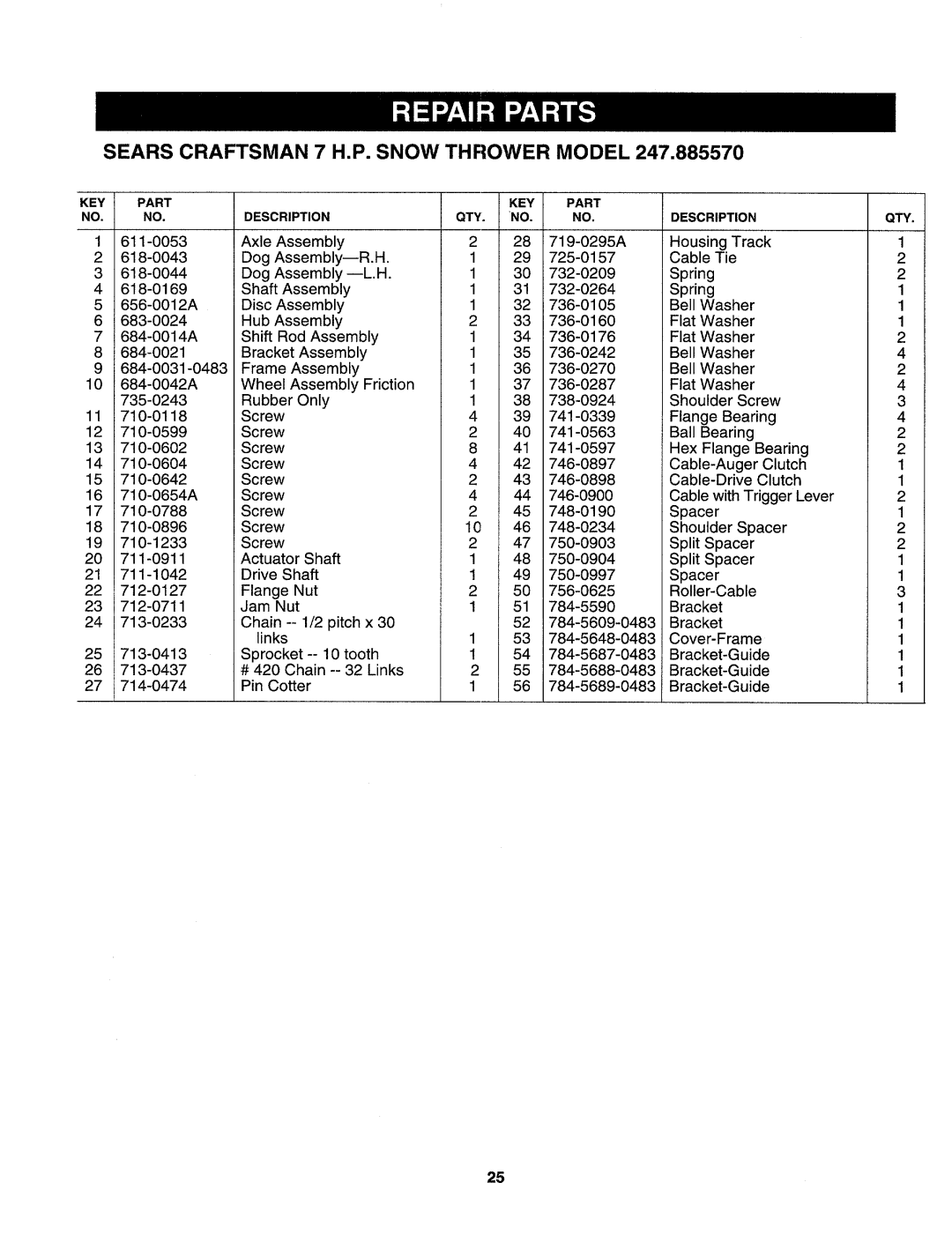 Sears 247.88557 manual 