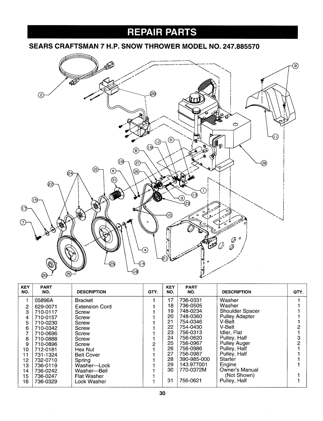 Sears 247.88557 manual 