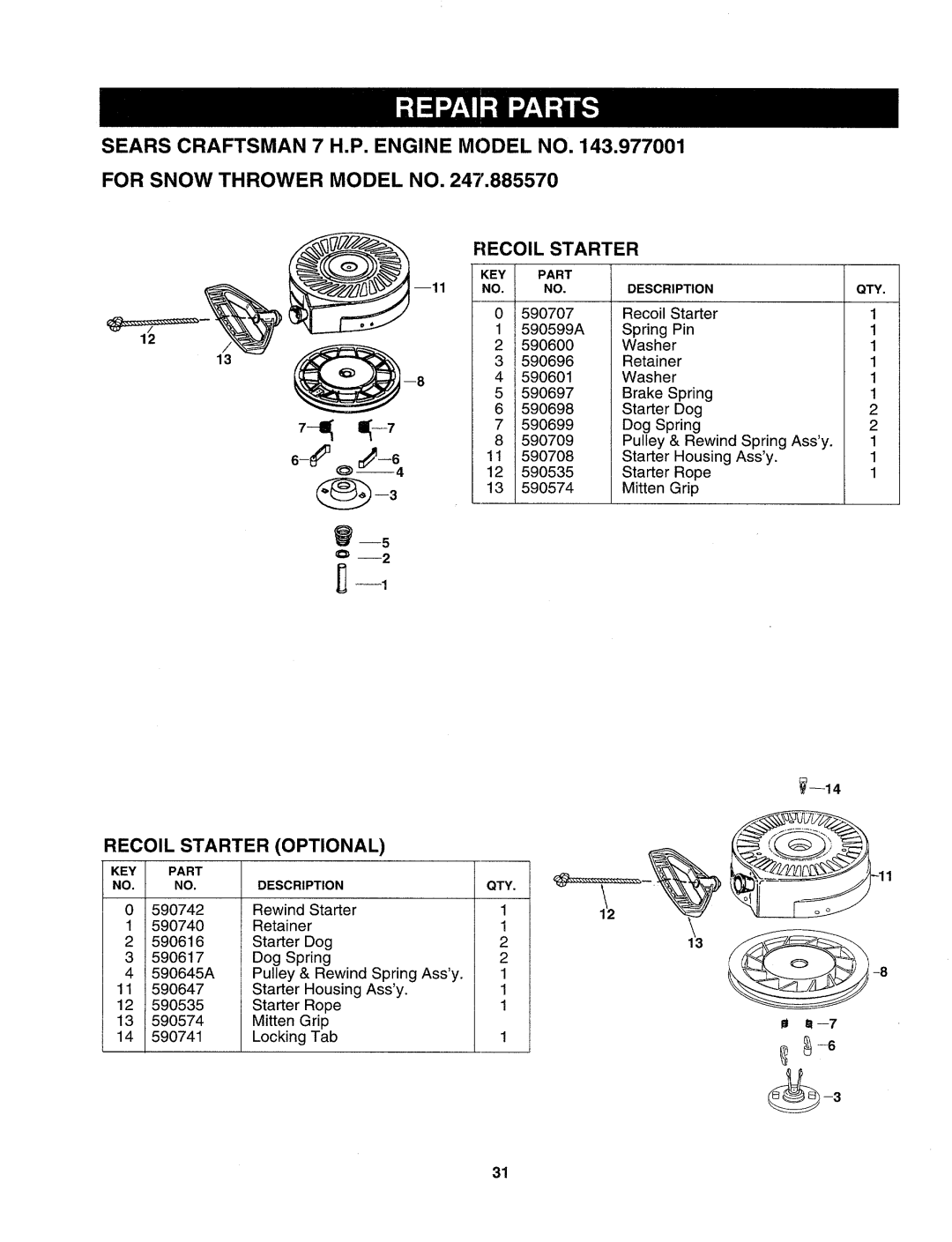 Sears 247.88557 manual 