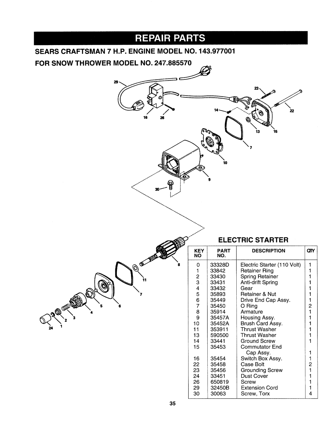 Sears 247.88557 manual 