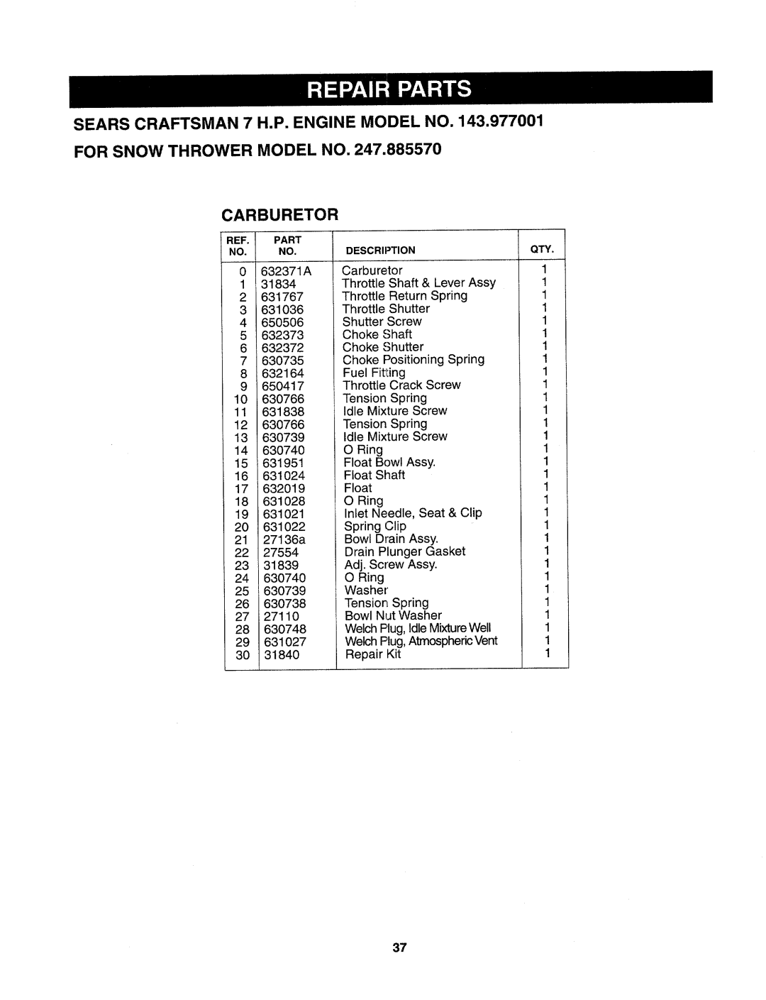 Sears 247.88557 manual 