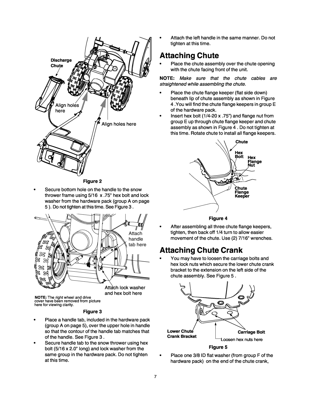 Sears 247.88853 owner manual Attaching Chute Crank 