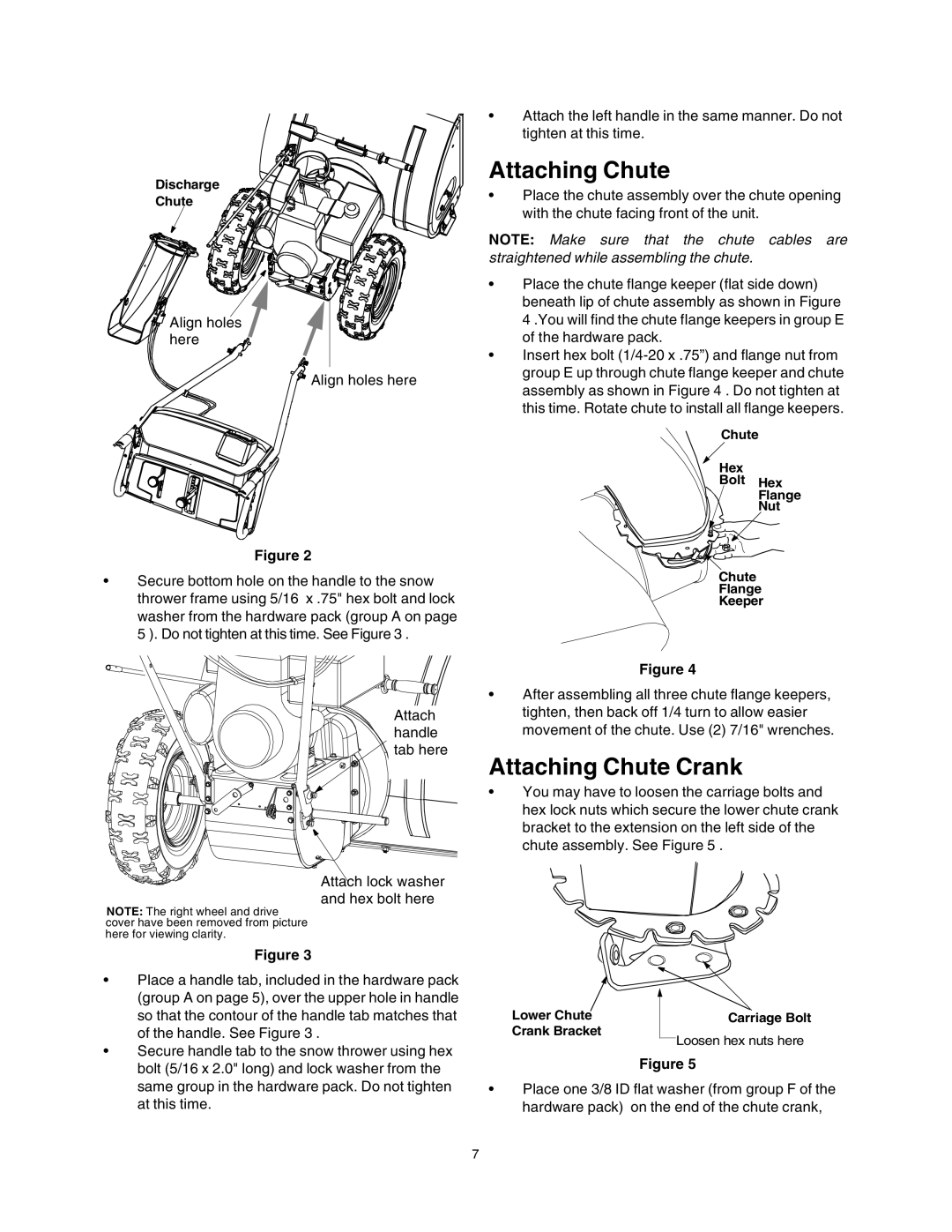 Sears 247.88853 owner manual Attaching Chute Crank 