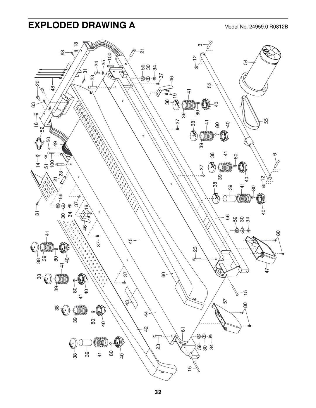 Sears 24959 user manual Drawing 