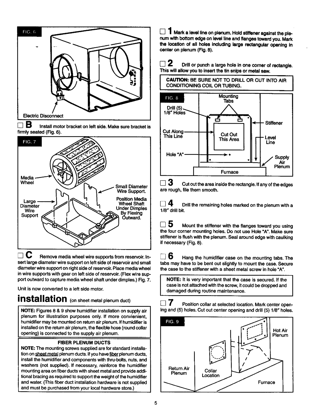 Sears 2500 manual Firmly seated Fig Media Wheel, Wire Support, Large PositionMedia Diameter, Drill5 118Holes, Cut Along 