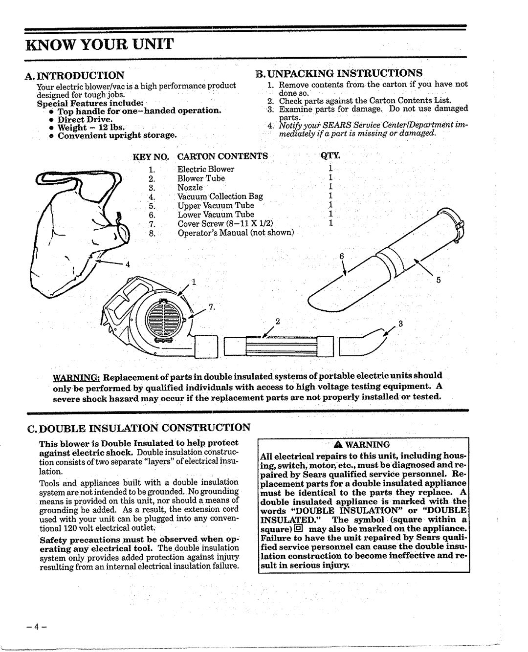 Sears 257.796382 manual 