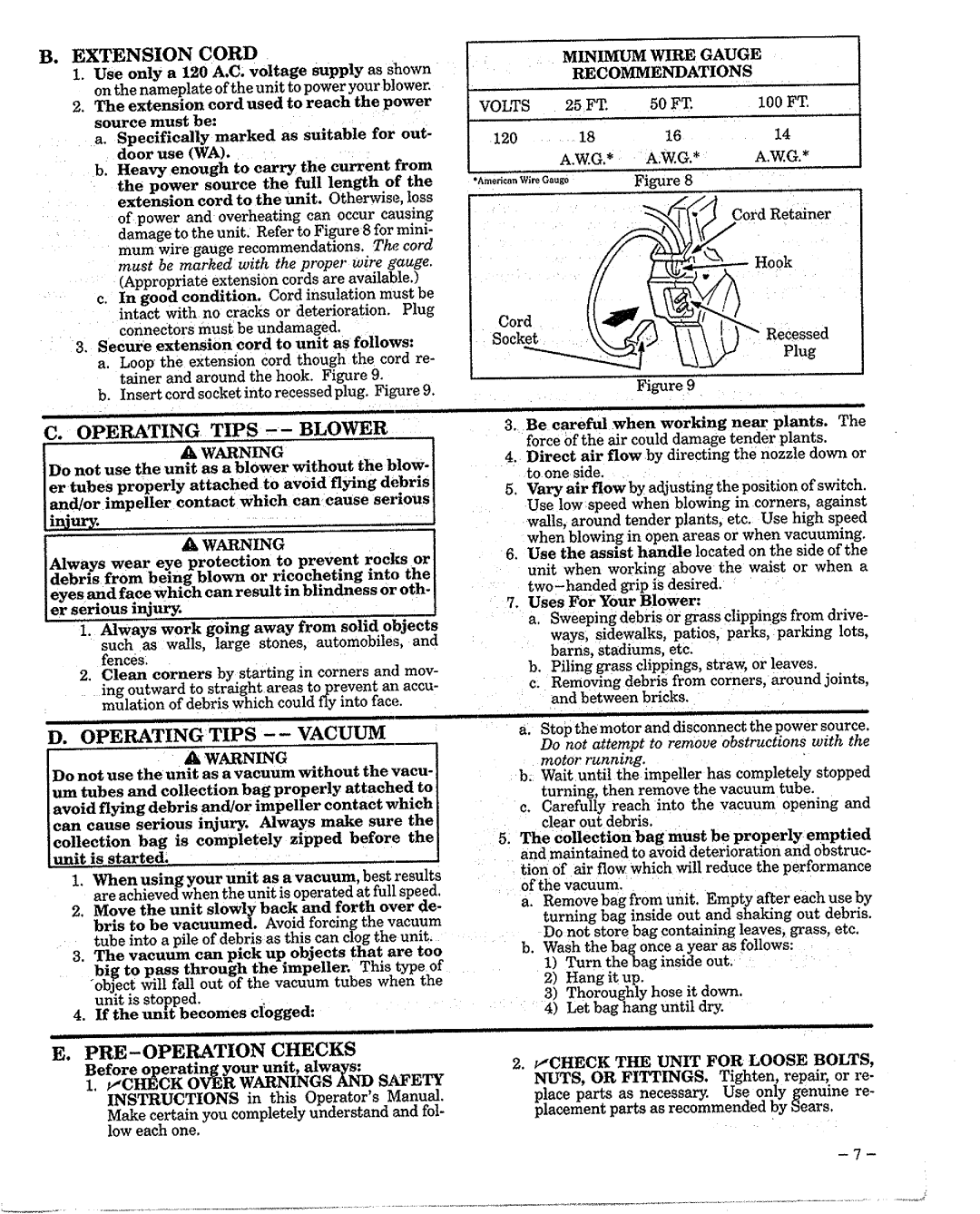 Sears 257.796382 manual 