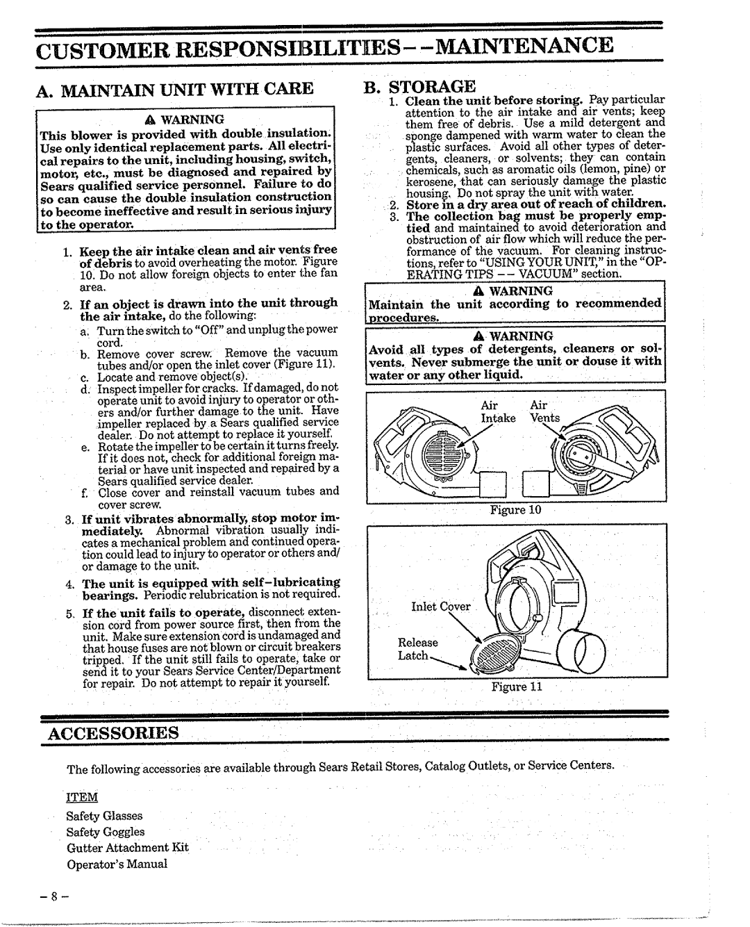 Sears 257.796382 manual 