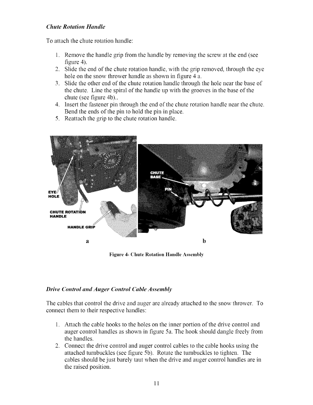 Sears 270-3250 owner manual Chute Rotation Handle 