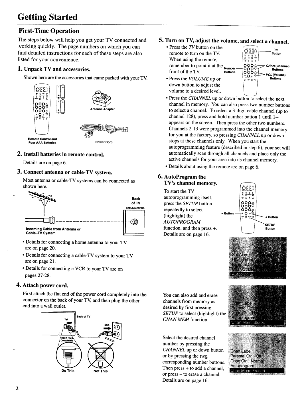 Sears 274.4392839 owner manual Getting Started, First-Time Operation 