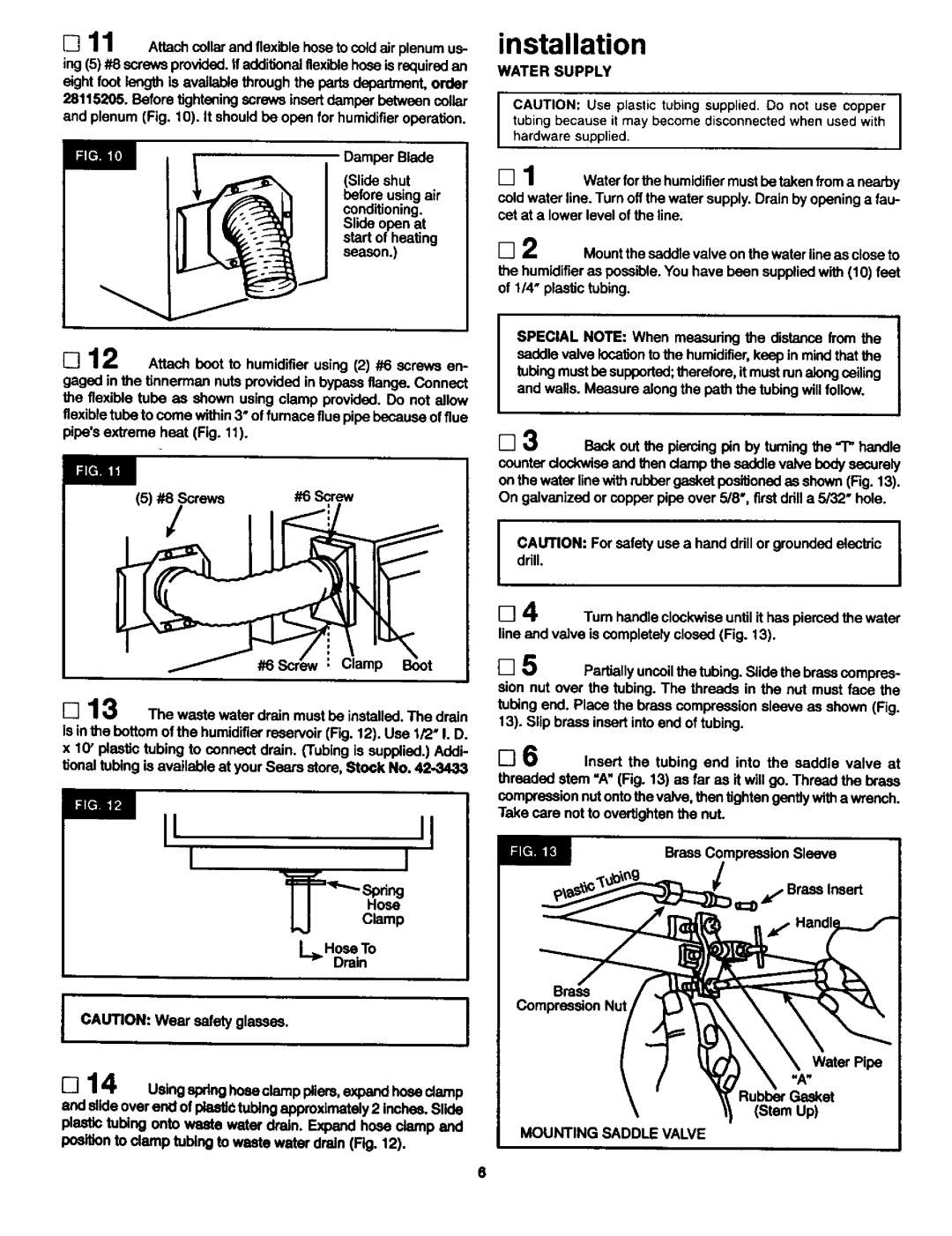 Sears 303.147012 manual Amper Blade, Water Supply, Tubing because it may become disconnected when used with, #8 Screw 