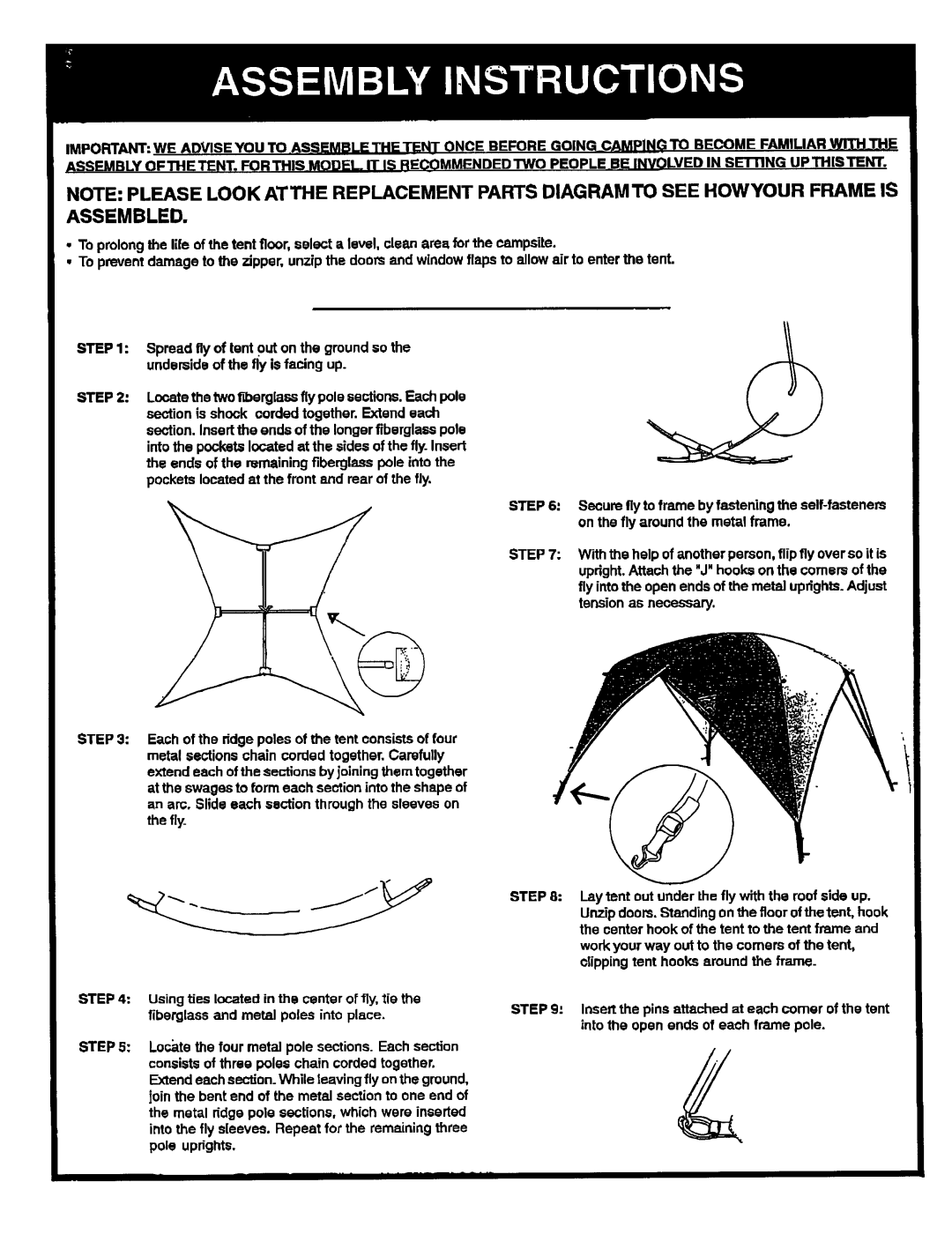 Sears 308.70109 owner manual Assembled, Step 