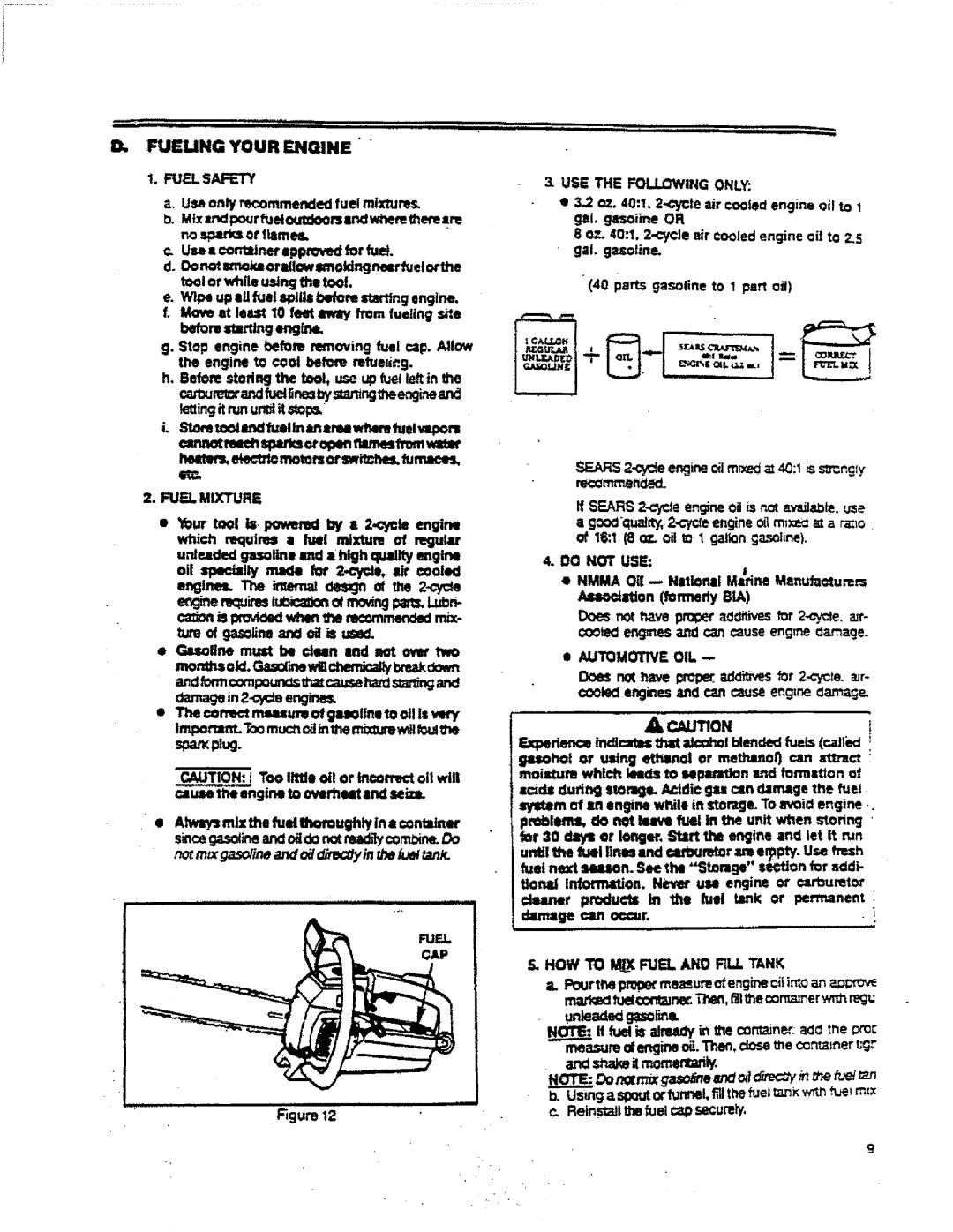 Sears 358.357182 Fueling Your Engine FUFJ.SAFETY, CarCumtandfueflinesbysia,, thengengineand ing irunur it sl, Fuelmixture 