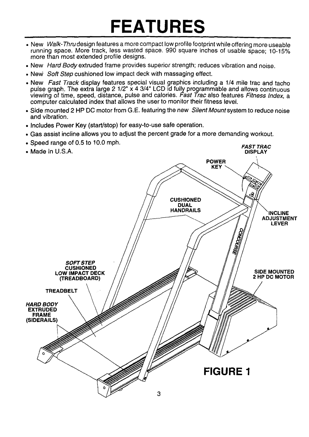 Sears 21-7119, 374.288450 service manual Features, Display 