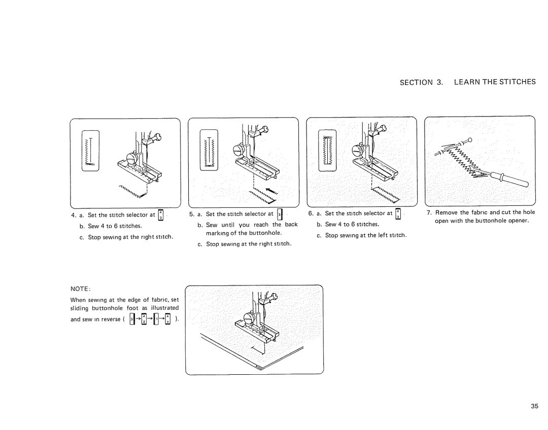 Sears 385. 11607 owner manual Stitch 