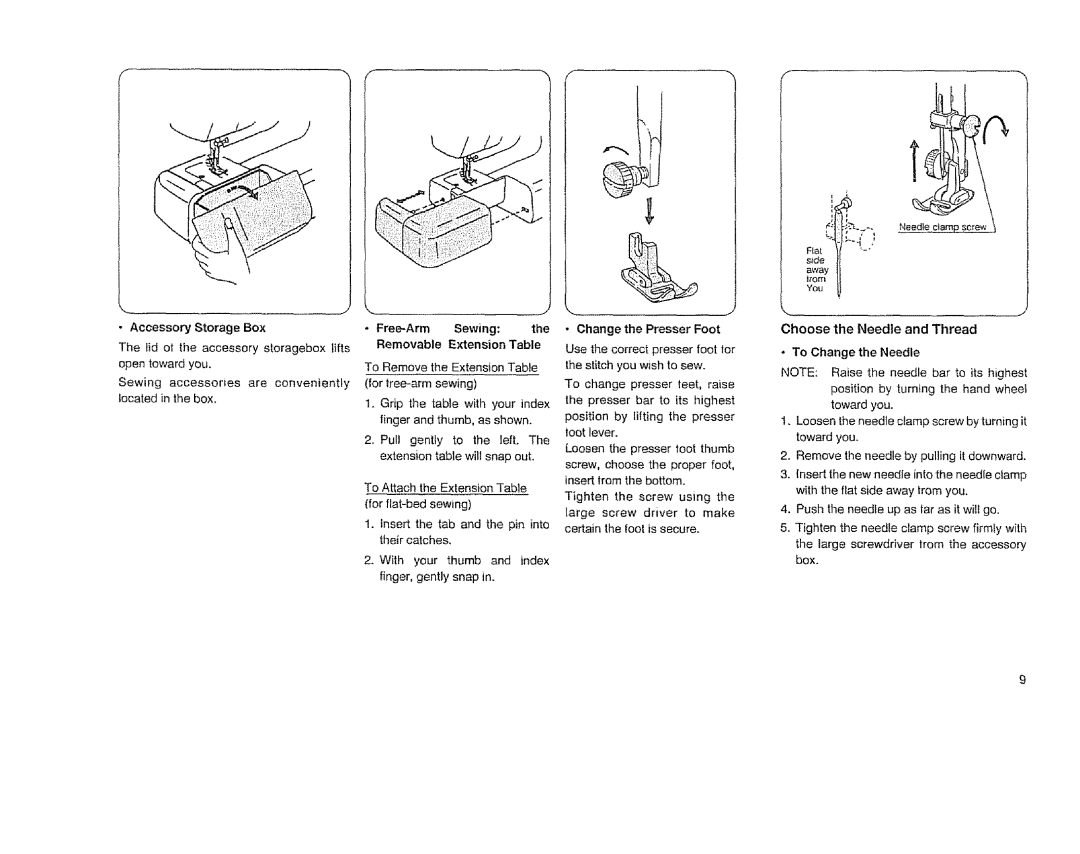 Sears 385. 11608 owner manual Accessory Storage Box 