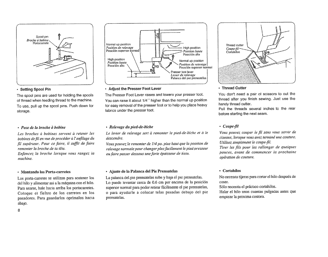 Sears 385. 11608 owner manual Position de retevage, PosUion ttttle, Levter de retevage 