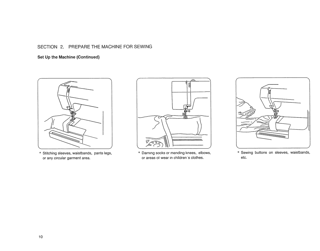 Sears 385. 17526 owner manual Set Up the Machine 