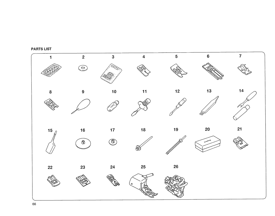 Sears 385. 17526 owner manual Parts List 