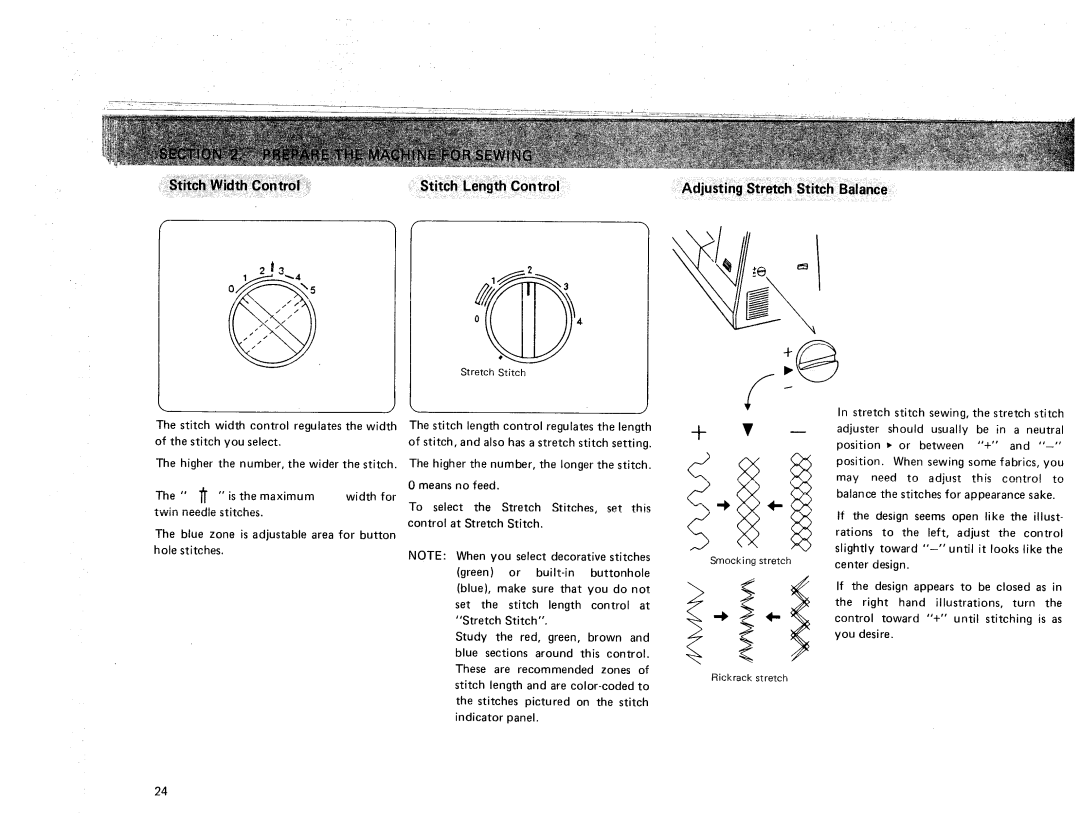 Sears 385. 17928 owner manual Rickrack stretch 