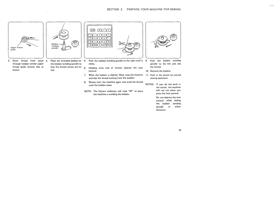 Sears 385. 19601 owner manual Wmding, Teas=on, Wmdinl, Toot Thread 