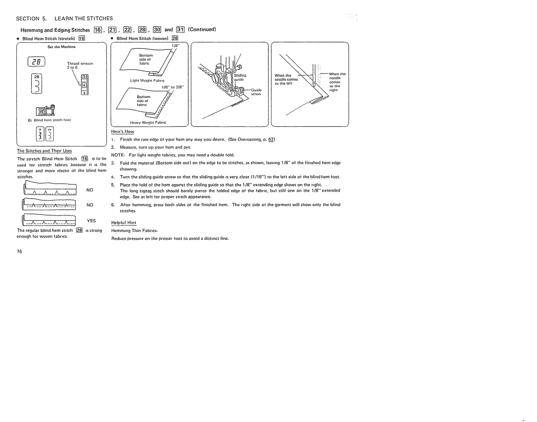 Sears 385. 19601 owner manual Blind, HemStitch Woven, Item Sttth 