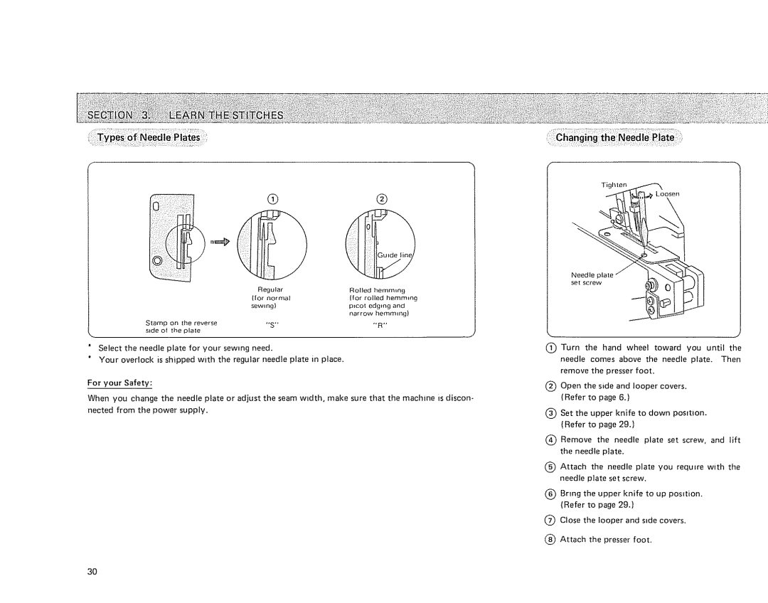 Sears 385. 564180 owner manual Ior Normal For rolled Hemming 