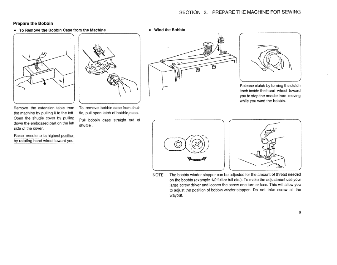 Sears 385.12514 owner manual Wind the Bobbin 