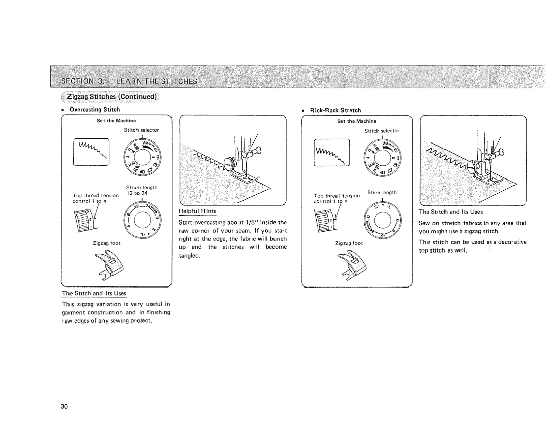 Sears 385.128418 owner manual This zigzag variation is very useful 