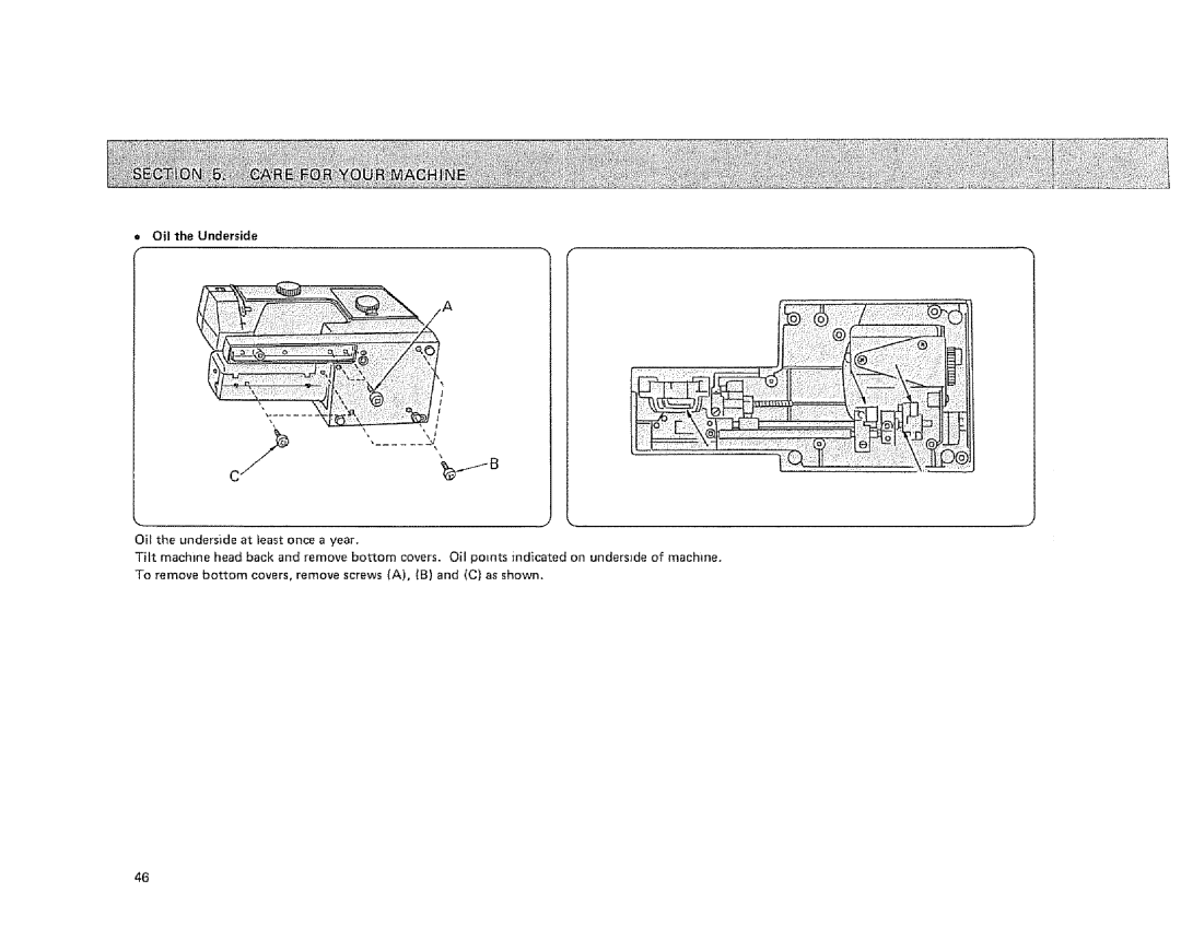 Sears 385.128418 owner manual II¸¸¸ii i i iiiii, !,iiiil, Oil the Underside 