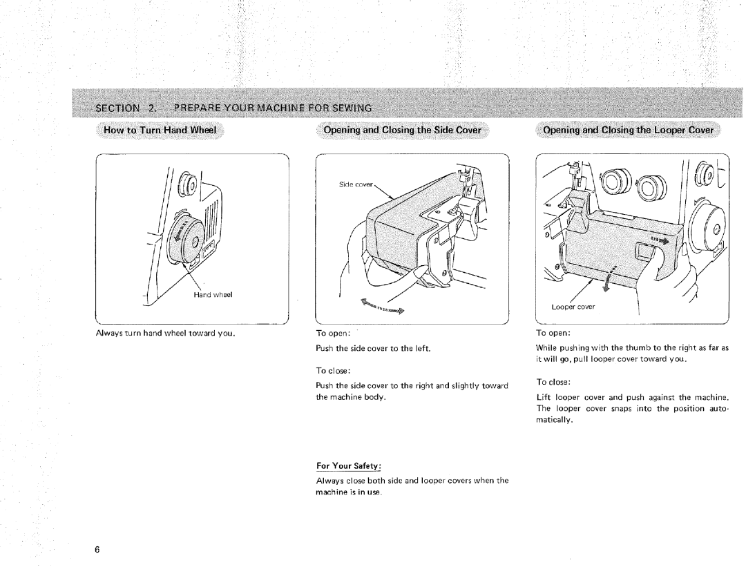 Sears 385.16631 owner manual Iiii !iii, How to Turn Hand Wheel = 