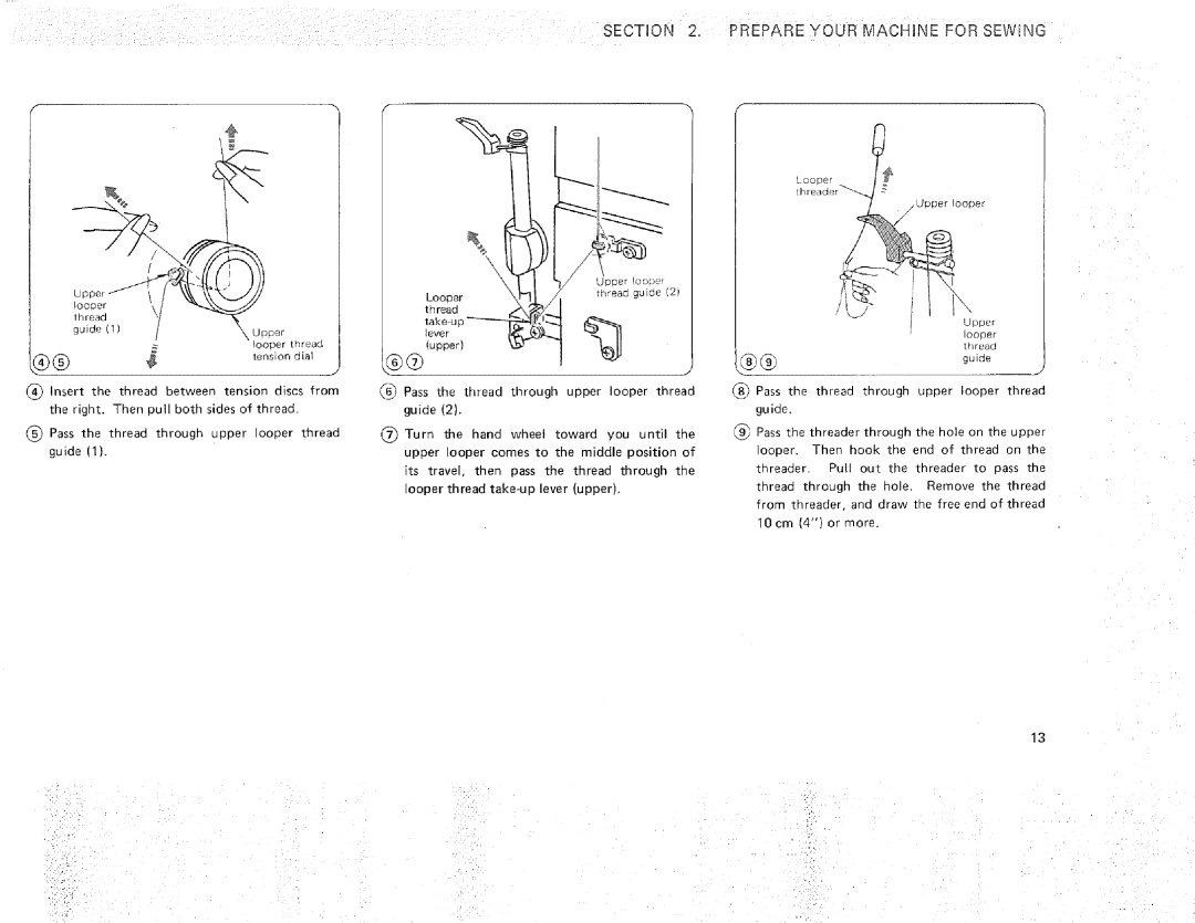 Sears 385.16631 owner manual Prepare Your Machne for SEW NG 