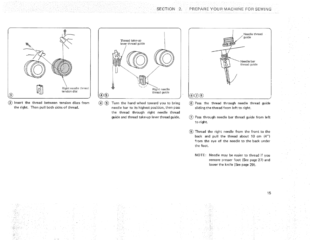 Sears 385.16631 owner manual Prepare Your Machine Forsewing 